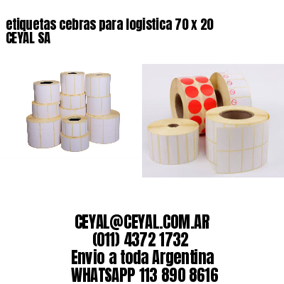 etiquetas cebras para logistica 70 x 20 CEYAL SA