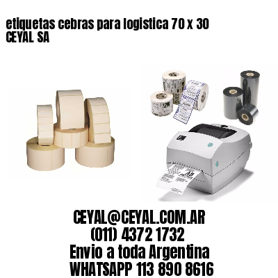 etiquetas cebras para logistica 70 x 30 CEYAL SA