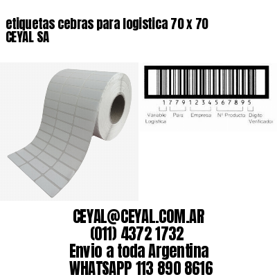etiquetas cebras para logistica 70 x 70 CEYAL SA