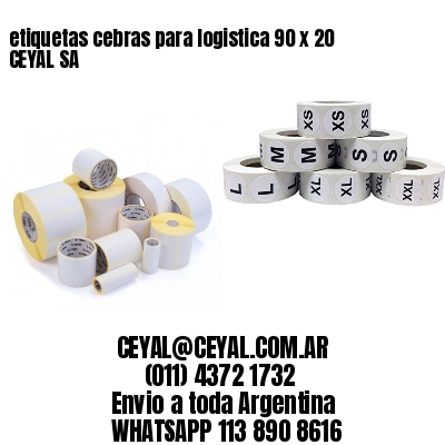 etiquetas cebras para logistica 90 x 20 CEYAL SA