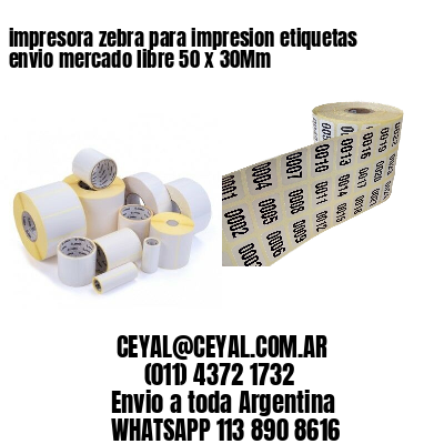 impresora zebra para impresion etiquetas envio mercado libre 50 x 30Mm