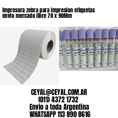 impresora zebra para impresion etiquetas envio mercado libre 70 x 90Mm