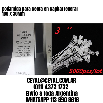 poliamida para cebra en capital federal 100 x 30Mm