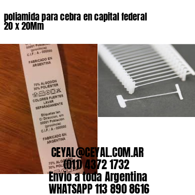 poliamida para cebra en capital federal 20 x 20Mm