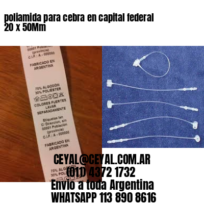 poliamida para cebra en capital federal 20 x 50Mm
