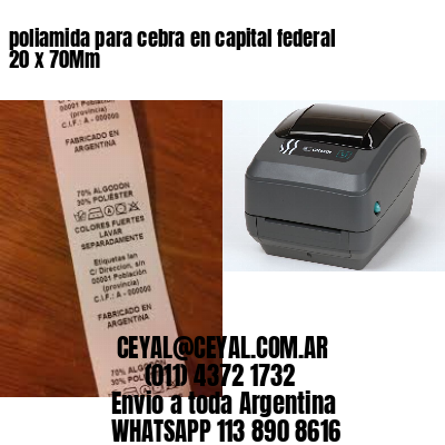 poliamida para cebra en capital federal 20 x 70Mm
