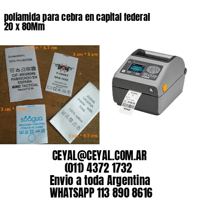 poliamida para cebra en capital federal 20 x 80Mm