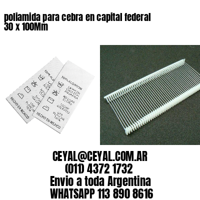 poliamida para cebra en capital federal 30 x 100Mm