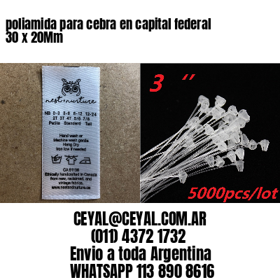 poliamida para cebra en capital federal 30 x 20Mm