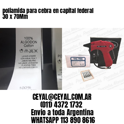 poliamida para cebra en capital federal 30 x 70Mm
