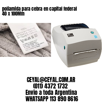 poliamida para cebra en capital federal 40 x 100Mm