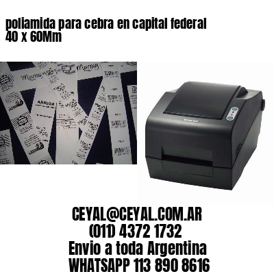 poliamida para cebra en capital federal 40 x 60Mm