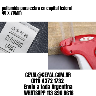 poliamida para cebra en capital federal 40 x 70Mm