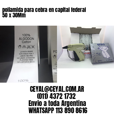 poliamida para cebra en capital federal 50 x 30Mm