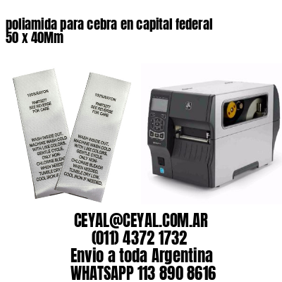 poliamida para cebra en capital federal 50 x 40Mm