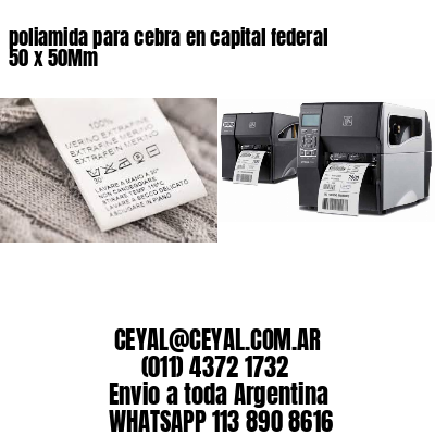 poliamida para cebra en capital federal 50 x 50Mm