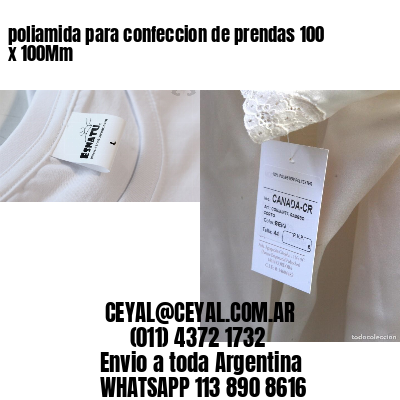 poliamida para confeccion de prendas 100 x 100Mm