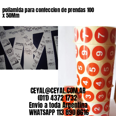 poliamida para confeccion de prendas 100 x 50Mm