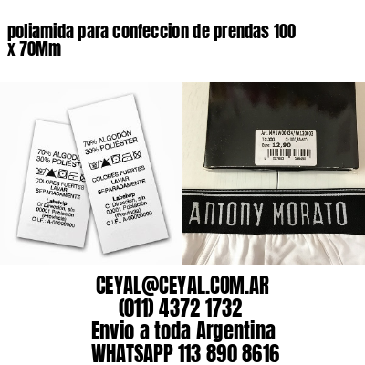 poliamida para confeccion de prendas 100 x 70Mm
