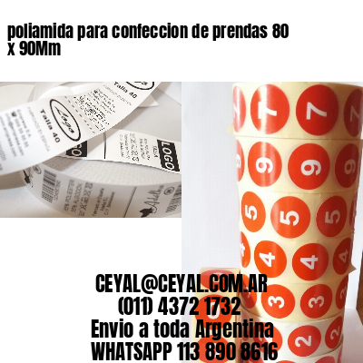 poliamida para confeccion de prendas 80 x 90Mm