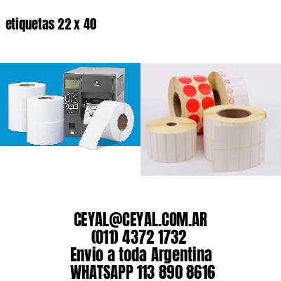 etiquetas 22 x 40