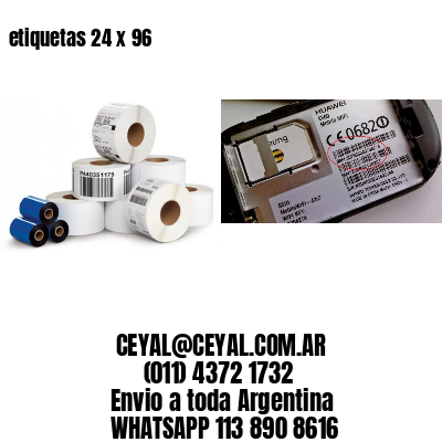 etiquetas 24 x 96