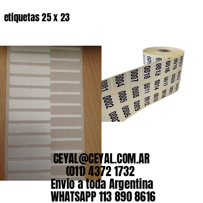 etiquetas 25 x 23