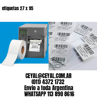 etiquetas 27 x 95