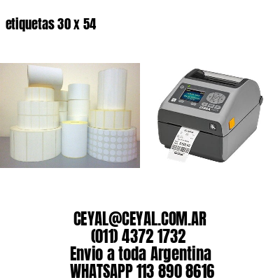 etiquetas 30 x 54