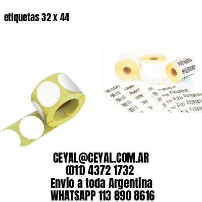 etiquetas 32 x 44