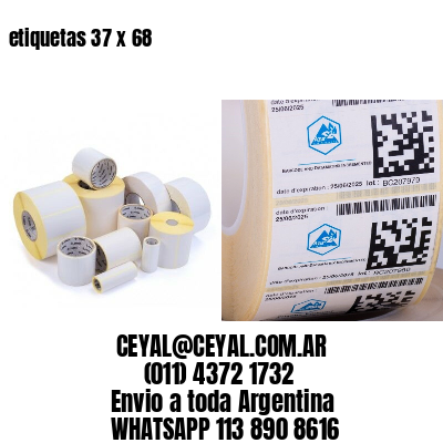etiquetas 37 x 68