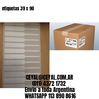 etiquetas 39 x 90