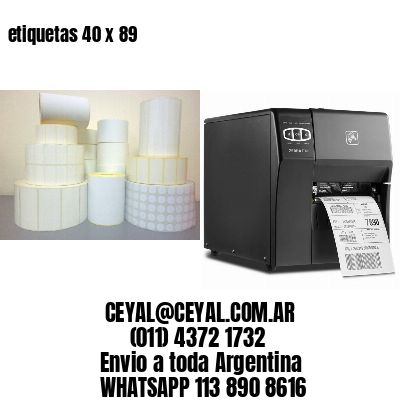 etiquetas 40 x 89