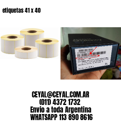 etiquetas 41 x 40