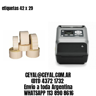 etiquetas 42 x 29