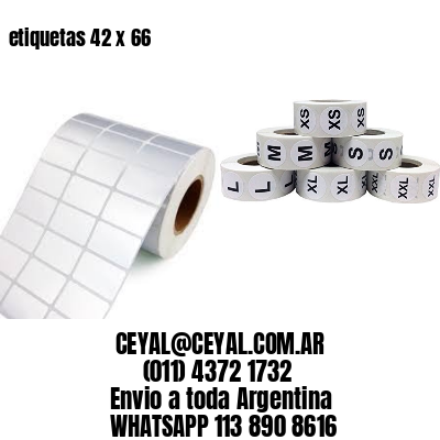 etiquetas 42 x 66