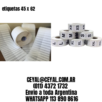 etiquetas 45 x 62