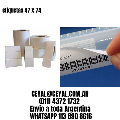 etiquetas 47 x 74