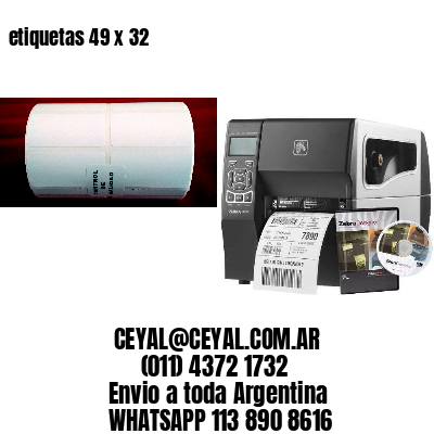 etiquetas 49 x 32