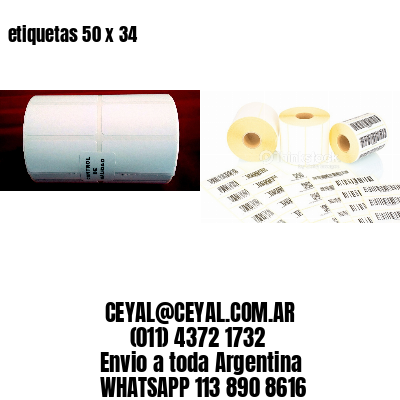 etiquetas 50 x 34