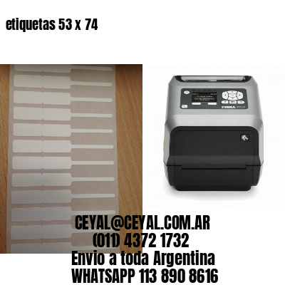 etiquetas 53 x 74