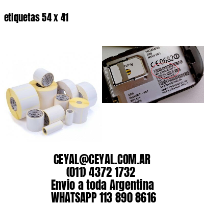 etiquetas 54 x 41