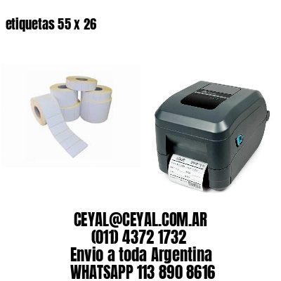 etiquetas 55 x 26