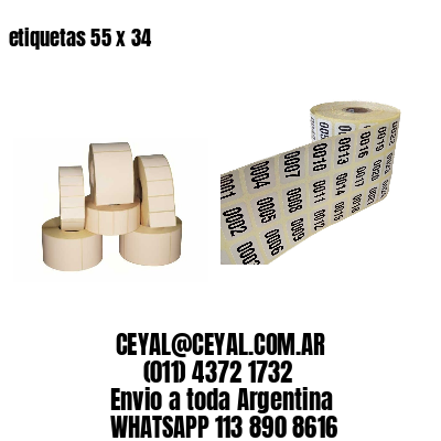 etiquetas 55 x 34