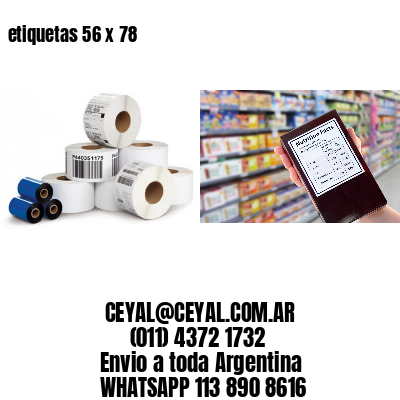 etiquetas 56 x 78