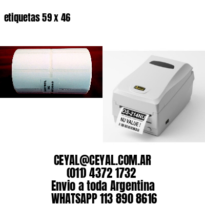 etiquetas 59 x 46