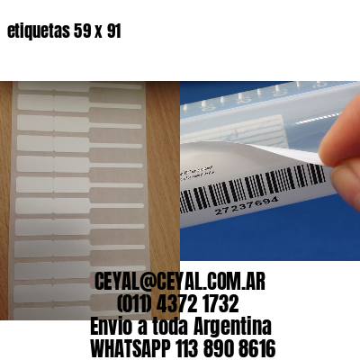 etiquetas 59 x 91