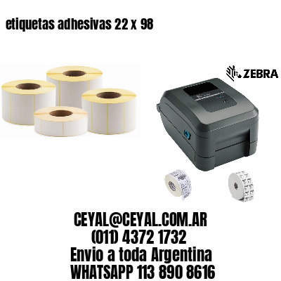 etiquetas adhesivas 22 x 98