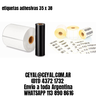 etiquetas adhesivas 35 x 38