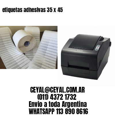 etiquetas adhesivas 35 x 45